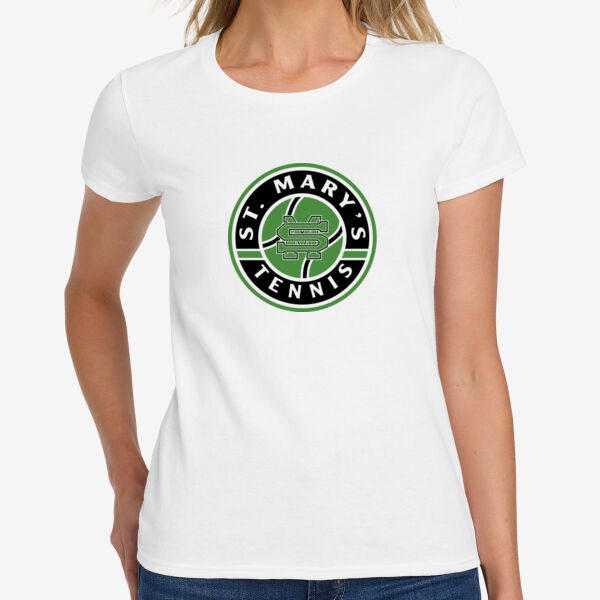 St. Mary's Tennis Ladies Heavy Cotton 100% Cotton T Shirt Thumbnail