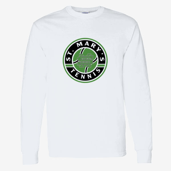St. Mary's Tennis Heavy Cotton 100% Cotton Long Sleeve T Shirt Thumbnail